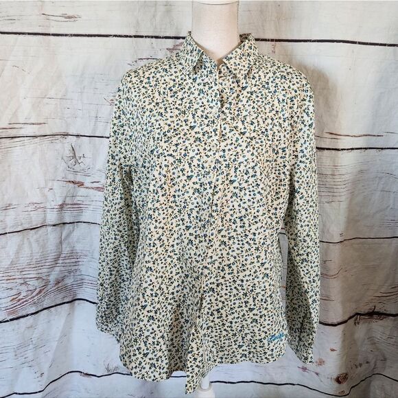 Dubarry of Ireland Brookline Button Front Floral Top Size 12 NWT - Picture 1 of 7